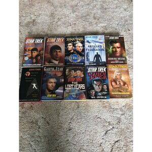 Star Trek Deep Lore Book Lot (10) Sarek Khan Burning Dreams Federation